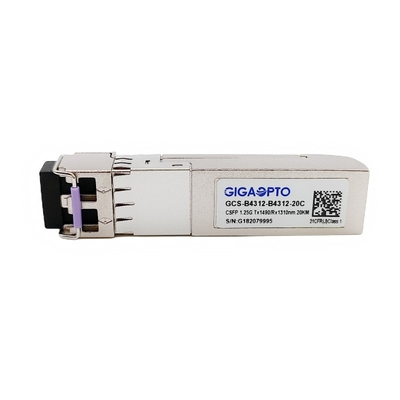1000Base 2 채널 BIDI CSFP 소형 SFP 송수신기 모듈 TX1490nm/RX1310nm 20 킬로미터