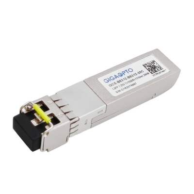듀얼 1.25G BIDI CSFP 송수신기 LX TX1550nm RX1310nm SMF 20 킬로미터 스프피 모듈 단일 파이버