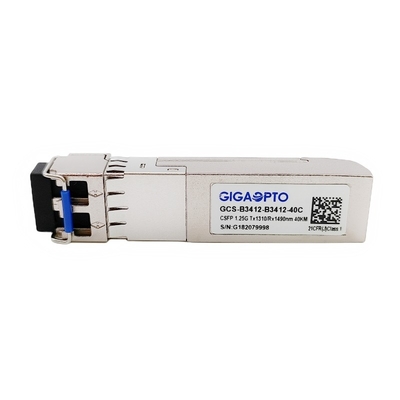 1.244G 듀얼 채널 BIDI CSFP 송수신기 모듈 TX1310nm RX1490nm SMF 40 킬로미터