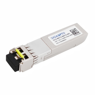 1000BASE CSFP 이원적이 BIDI 송수신기 40 킬로미터 TX1550 RX1310 SM LC DOM