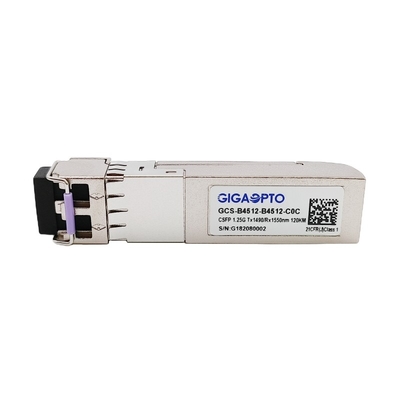 1000BASE CSFP 이원적이 BIDI 120 킬로미터 TX1490 RX1550 SM LC DOM 송수신기