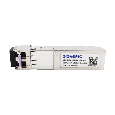 2 섬유 2.488Gbps CSFP BIDI SM 송수신기 20 킬로미터 TX1490 RX1310 LC DOM