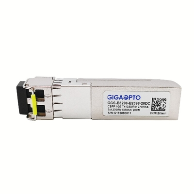 10G 소형 SFP+ 이원적이 BIDI 송수신기 20 킬로미터 LC DOM