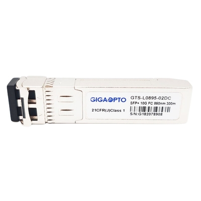 SFP+ 10G FC 850nm MMF 광섬유 채널 모듈 300m LC DOM