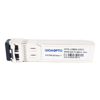 32G 광섬유 채널 단파장 32GFC SW 850nm SFP28 송수신기 모듈 100m LC DOM