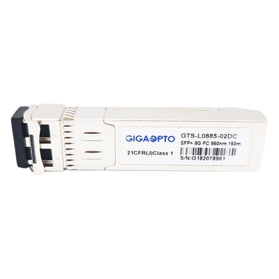 8G 섬유 채널 8GFC SFP+ SW 850nm 파이버 송수신기 모듈 300m DOM LC MMF