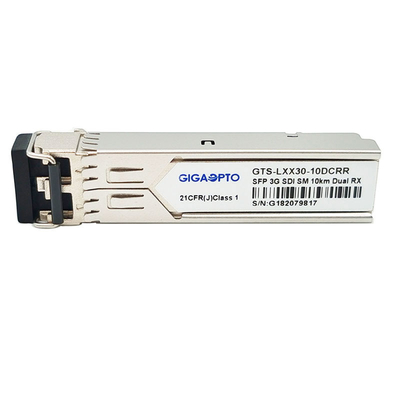 SD-SDI 에이치디에스디아이와 3G SDI 비 MSA를 위한 SFP 이원 수신기들 1310nm 10 킬로미터 화면 병적이 패턴 모듈