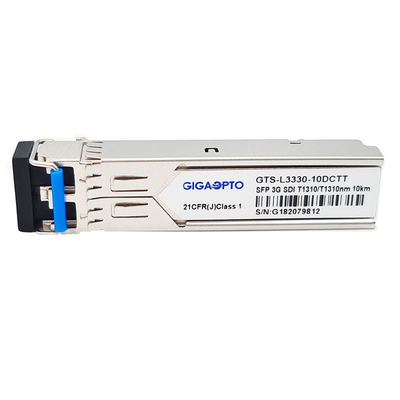 3Gbps 2중 송신기 광학 모듈 1310nm 10 킬로미터 지원 화면 병적이 패턴