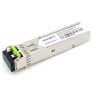 3G-SDI SFP CWDM 단일 송신기 모듈 1270nm-1610nm 40KM SMF LC DDM 비 MSA