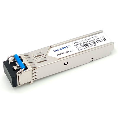 SD HD/3G SDI를 위한 비 MSA 핀 배치 3Gbps 화면 SFP 송수신기 광 송신기 1310nm 40 킬로미터