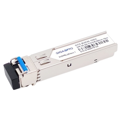 SD/HD/3G-SDI를 위한 3Gbps MSA 디지털 영상 SFP 비디 1310nm TX 1550nm RX 10 킬로미터 송수신기 모듈