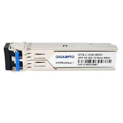 MSA 3G SD HD 3G SDI SFP 송수신기 1310nm 40KM DFB 핀 광학송수신모듈 듀얼 LC DOM