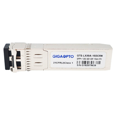 12G 6G 3G HD SD-SD를 위한 NON MSA 12G SDI 화면 SFP 수신기 1310nm 10 킬로미터 LC