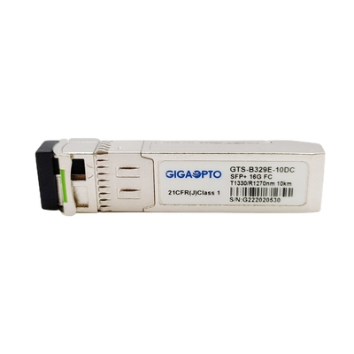OEM 16G SFP+ 비디 광섬유 채널 모듈 TX1330 RX1270nm 10 킬로미터 LC 광 송수신기 모듈