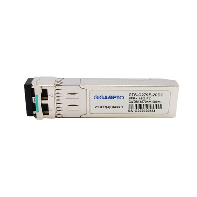 CWDM 광섬유 채널 모듈 1270nm-1610nm 10 킬로미터 광 전송부 16G SFP+ 모듈 SMF
