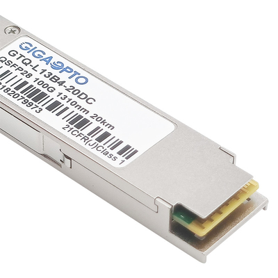 듀얼 CDR와 100G eLR4 20 킬로미터 4WDM QSFP28 광 송수신기 모듈