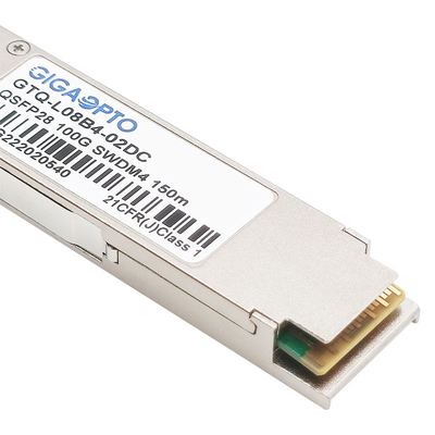 100GBASE-SWDM4 QSFP28 850nm-940nm MMF 송수신기 100m DOM LC