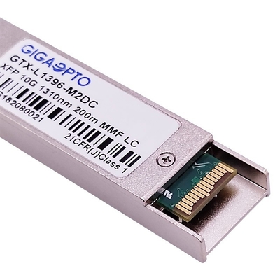 OM3 MMF DOM 에 10G XFP LRM 광 송수신기 모듈 FP 1310nm MMF 220m