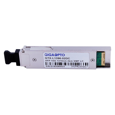 LC 두 부분으로 되 XFP 10GBASE LR 가볍 송수신기 1310nm SMF 2 킬로미터 DOM