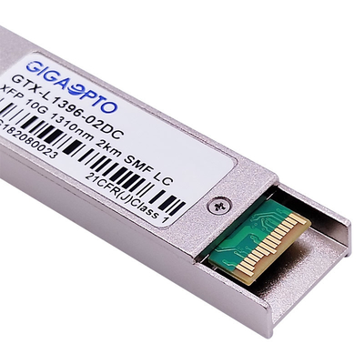 LC 두 부분으로 되 XFP 10GBASE LR 가볍 송수신기 1310nm SMF 2 킬로미터 DOM