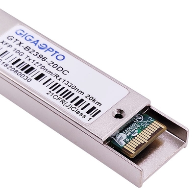 1270nm / 1330nm 10Gbps XFP BIDI 20 킬로미터 다른 광 송수신기 모듈 LC DOM