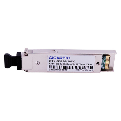 LC DOM 10Gbps BIDI XFP ELR 광 송수신기 모듈 1270nm / 1330nm 20 킬로미터