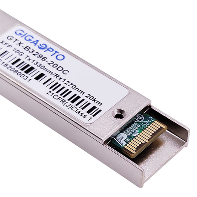 LC DOM 10Gbps BIDI XFP ELR 광 송수신기 모듈 1270nm / 1330nm 20 킬로미터