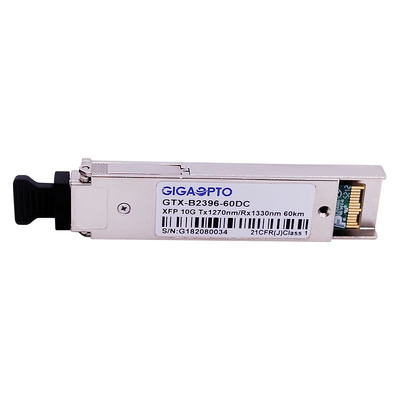 10Gbps BIDI XFP ER60 파이버 송수신기 모듈 1270nm / 1330nm 60 킬로미터 DOM