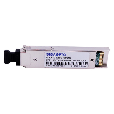 10Gbps XFP WDM ER60 이더넷 파이버 송수신기 모듈 1330nm / 1270nm 60 킬로미터 DOM