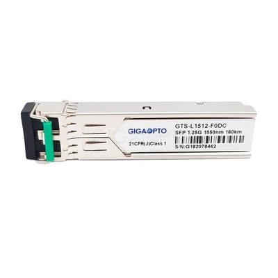 SFP 1550nm 160 킬로미터 광섬유 모듈 1.25G 1000BASE ZX 시스코 GLC-ZX-SM-160