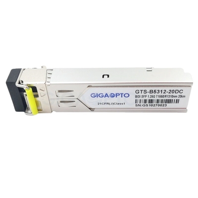 1000BASE BX 시스코 SFP 송수신기 TX1550nm / RX1310nm 20 킬로미터 SMF GLC-BX-20D