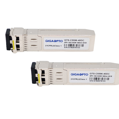 HPE CWDM-SFP10G-xxxx를 위한 1270-1610nm CWDM 10Gbps SFP+ 파이버 송수신기 15dB SMF