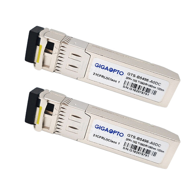 SMF SFP-10G-BX20D를 위한 1330nm / 1270nm 10Gbps SFP+ 시스코 송수신기 모듈
