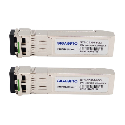 SMF CWDM-SFP10G-xx를 위한 CWDM 1530nm 시스코 파이버 송수신기 80 킬로미터