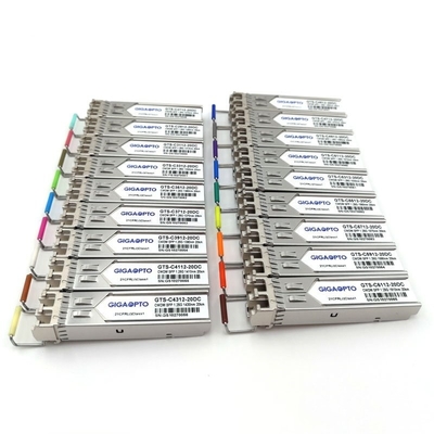 HPE SFP20K-CWxxxx를 위한 1000Mbps 1270-1610nm SFP CWDM 송수신기 SMF 20km