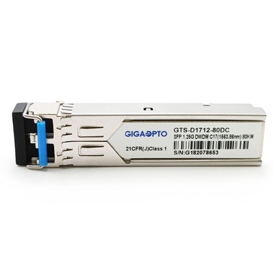 100GHz DWDM ZX 적합한 HP 파이버 송수신기 DWDM-SFP1G-xx.xx-80