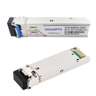 T1310nm / R1550nm 시스코 GLC-BX-10U 적합하 SFP BIDI 송수신기 10 킬로미터