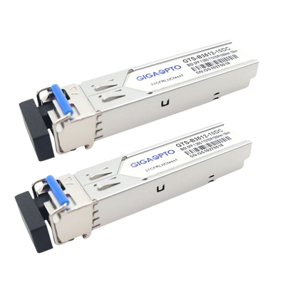 T1310nm / R1550nm 시스코 GLC-BX-10U 적합하 SFP BIDI 송수신기 10 킬로미터