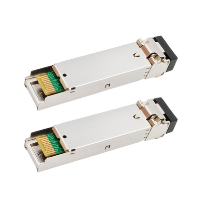 시스코 GLC-BX40-U를 위한 1.25G TX1310nm RX1550nm BIDI SFP 송수신기 40 킬로미터 SMF LC DOM