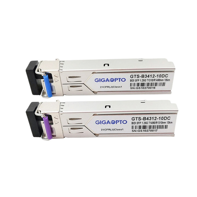 HP JD098B용 1000BASE-BX SFP WDM 송수신기 Tx1310nm Rx1490nm 10km SMF LC